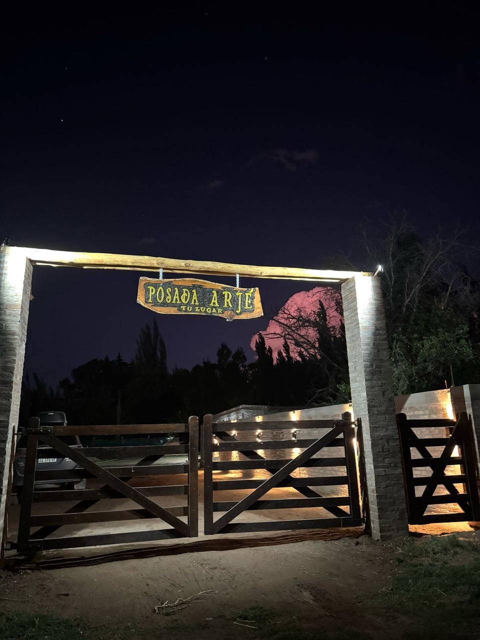 Entrada de Posada Arjé, Barreal, San Juan